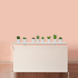90Cm White Radiator Cover Shelves - thumbnail 1