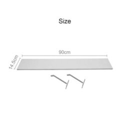 90Cm White Radiator Cover Shelves - thumbnail 2