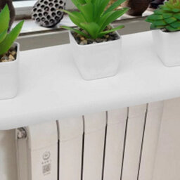 90Cm White Radiator Cover Shelves - thumbnail 4
