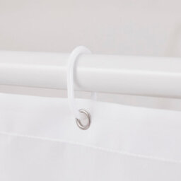 Neel Blue Pink Petals Polyester Shower Curtain, Water-Resistant Bathroom Curtain With 12 Hooks - 180X200Cm - thumbnail 2