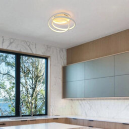 40W Led Ceiling Light Modern Warm White Metal Chandelier Bedroom Living Room - thumbnail 8