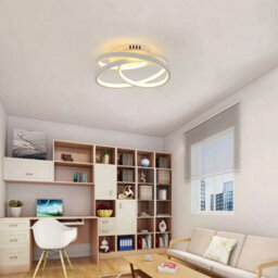 40W Led Ceiling Light Modern Warm White Metal Chandelier Bedroom Living Room - thumbnail 6