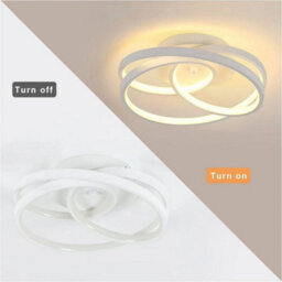 40W Led Ceiling Light Modern Warm White Metal Chandelier Bedroom Living Room - thumbnail 3