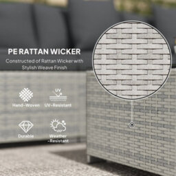 Wyld Haus Lemi Mixed Grey 6-Piece Outdoor Corner Sofa Set With Cushions And Tempered Glass Table - thumbnail 4
