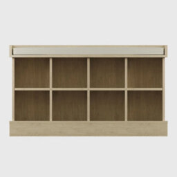 Oak Effect Shoe Bench With Seat - thumbnail 3