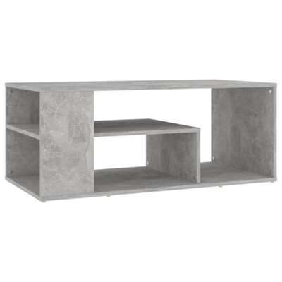 Berkfield Modern Coffee Table Concrete Grey 100X50X40 Cm Engineered Wood - image 1