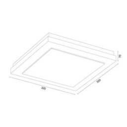 Luminosa Lighting Luminosa Tabor 32Cm Flush Ceiling Light Cream White E27 - thumbnail 6