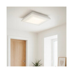 Luminosa Lighting Luminosa Tabor 32Cm Flush Ceiling Light Cream White E27 - thumbnail 2