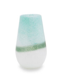 Orsina Celia Small Turquoise And White Vase - thumbnail 6