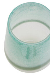 Orsina Celia Small Turquoise And White Vase - thumbnail 4
