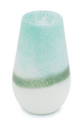 Orsina Celia Small Turquoise And White Vase - thumbnail 3