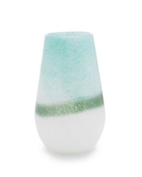 Orsina Celia Small Turquoise And White Vase - thumbnail 1