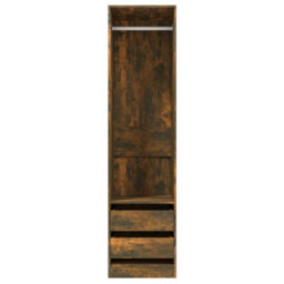 Walplus Wardrobe With Drawers Smoked Oak 50X50X200 Cm Engineered Wood - thumbnail 3