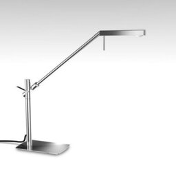 Luminosa Lighting Luminosa Phuket Table Lamp 1 Light 7W Led 3000K, 600Lm, Touch Dimmer, Polished Chrome - thumbnail 2