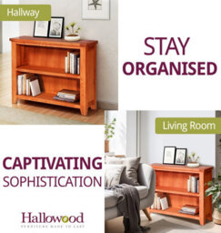Hallowood Furniture Cotswold Small Wide Bookcase - thumbnail 6