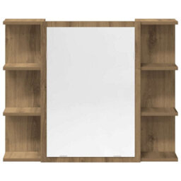 Berkfield 3 Piece Bathroom Furniture Set Artisan Oak Engineered Wood - thumbnail 6