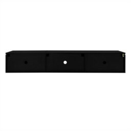Abrihome Modern Tv Stand 180Cm With Led Lights, Floating High-Gloss Black & White Media Console, 16-Color Ambient Lighting - thumbnail 3