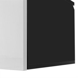 Abrihome Modern Tv Stand 180Cm With Led Lights, Floating High-Gloss Black & White Media Console, 16-Color Ambient Lighting - thumbnail 4