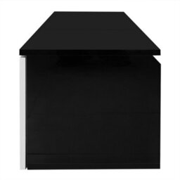 Abrihome Modern Tv Stand 180Cm With Led Lights, Floating High-Gloss Black & White Media Console, 16-Color Ambient Lighting - thumbnail 8