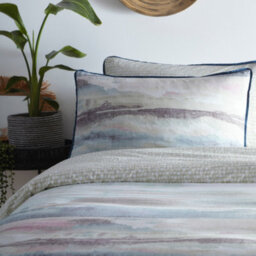 Appletree Landscape 100% Cotton Floral Light Blue Duvet Cover Set - thumbnail 2