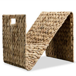Berkfield Magazine Holder 31X31X31 Cm Water Hyacinth - thumbnail 1