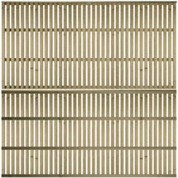 Premier Garden Supplies Premier Tuscany Wooden Trellis Panel 6Ft X 3Ft (3 Pack) Vertical Slatted Decorative Fencing Topper For Climbing Plant Support - thumbnail 2
