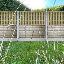Premier Garden Supplies Premier Tuscany Wooden Trellis Panel 6Ft X 3Ft (3 Pack) Vertical Slatted Decorative Fencing Topper For Climbing Plant Support - thumbnail 5
