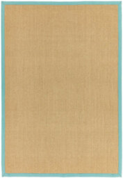 Aqua Bordered Plain Modern Easy To Clean Rug For Dining Room Bed Room And Living Room-200Cm X 300Cm - thumbnail 6