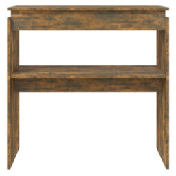 Vidaxl Console Table Smoked Oak 80X30X80 Cm Engineered Wood - thumbnail 3
