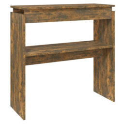 Vidaxl Console Table Smoked Oak 80X30X80 Cm Engineered Wood - thumbnail 2