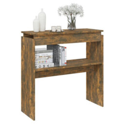 Vidaxl Console Table Smoked Oak 80X30X80 Cm Engineered Wood - thumbnail 5
