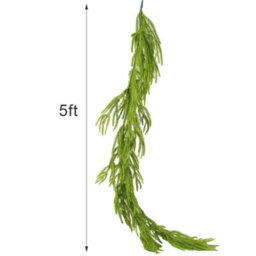 5Ft Artificial Christmas Decor Real Touch Winter Pine Garland Greenery Garland - thumbnail 2