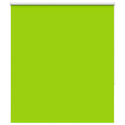 Berkfield Roller Blind Blackout Leaves Green 140X150 Cm Fabric Width 136.6 Cm Polyester - image 1