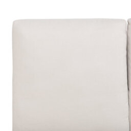 Beliani Bed Chenille Melle 160 X 200 Cm (Eu King Size) Light Beige - thumbnail 7