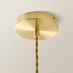Valuelights Giselle Brushed Gold Ombre Berry Glass Ceiling Pendant Light - thumbnail 5