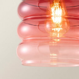 Valuelights Giselle Brushed Gold Ombre Berry Glass Ceiling Pendant Light - thumbnail 4