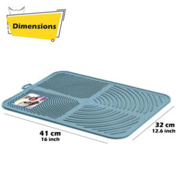 Cat Centre.Direct Cat Centre Medium Blue Cat Hooded Set: Litter Tray + Scoop + Tray Mat + Carbon Filter - thumbnail 4