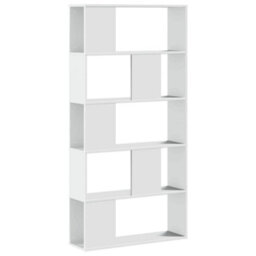 Vidaxl Bookcase 5-Tier White 80.5X23.5X162.5 Cm Engineered Wood - thumbnail 2