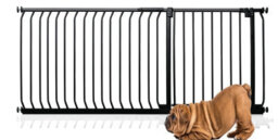Bettacare Elite Pressure Dog Gate, 171Cm - 180Cm, Matt Black, Pressure Fit Pet Gate For Dog And Puppy