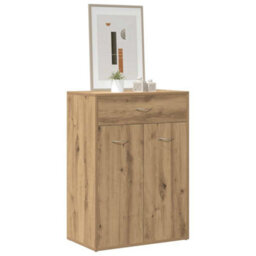 Walplus Shoe Cabinet Artisan Oak 60X35X84 Cm Engineered Wood - thumbnail 3