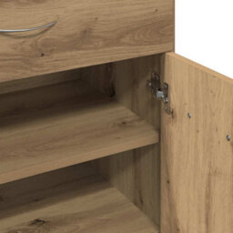 Walplus Shoe Cabinet Artisan Oak 60X35X84 Cm Engineered Wood - thumbnail 8