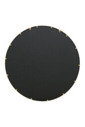 Mirroroutlet The Fenestra Gold Edged Circular Modern Wall Mirror 100Cm Diameter - thumbnail 6