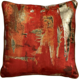 Aspect Furniture Orange Abstract Art Artwork Cushion,45X45Cm - thumbnail 2