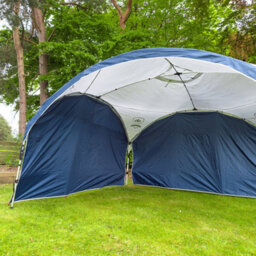 Modern Outdoor Living 12Ft X 12Ft Event Shelter - Fast Pitch Aluminium Gazebo With Side Curtain - thumbnail 2