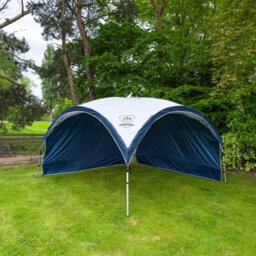 Modern Outdoor Living 12Ft X 12Ft Event Shelter - Fast Pitch Aluminium Gazebo With Side Curtain - thumbnail 3