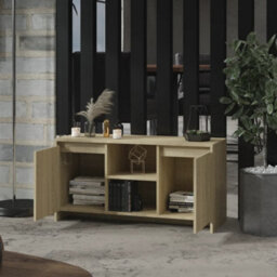 Walplus Tv Cabinet Sonoma Oak 102X37.5X52.5 Cm Engineered Wood - thumbnail 7