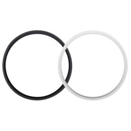 Luceco Fixed Matt Black & White Mains-Powered (Wired) Led Outdoor Bulkhead Wall Light 700Lm (Dia)21.5Cm - thumbnail 3