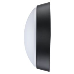 Luceco Fixed Matt Black & White Mains-Powered (Wired) Led Outdoor Bulkhead Wall Light 700Lm (Dia)21.5Cm - thumbnail 5