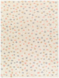 Livabliss Rodos-Modern Beige Grey Yellow Pink Soft Plush Pile Living Bedroom Rug 160 X 213 Cm Easy Care, Non Shedding - thumbnail 1