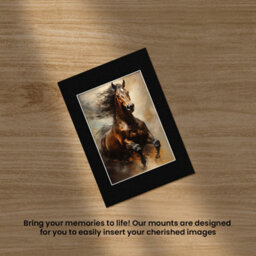 Ak Frames A4 Black Picture Mounts To Fit A5 Aperture Size - Mount Board Only (No Frame Included) - thumbnail 5